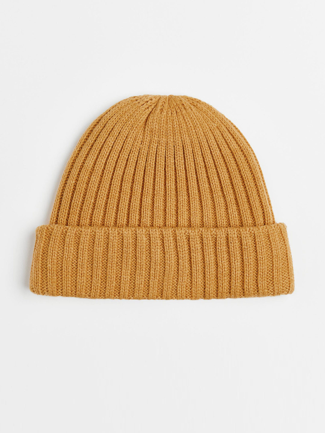 

H&M Men Yellow Rib Knit Hat