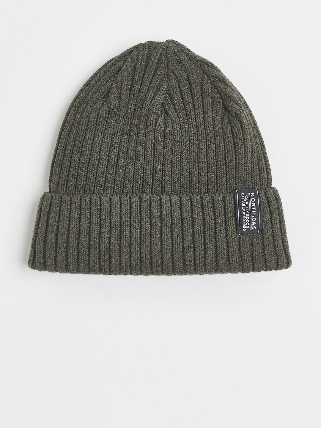 

H&M Men Green Rib Knit Hat