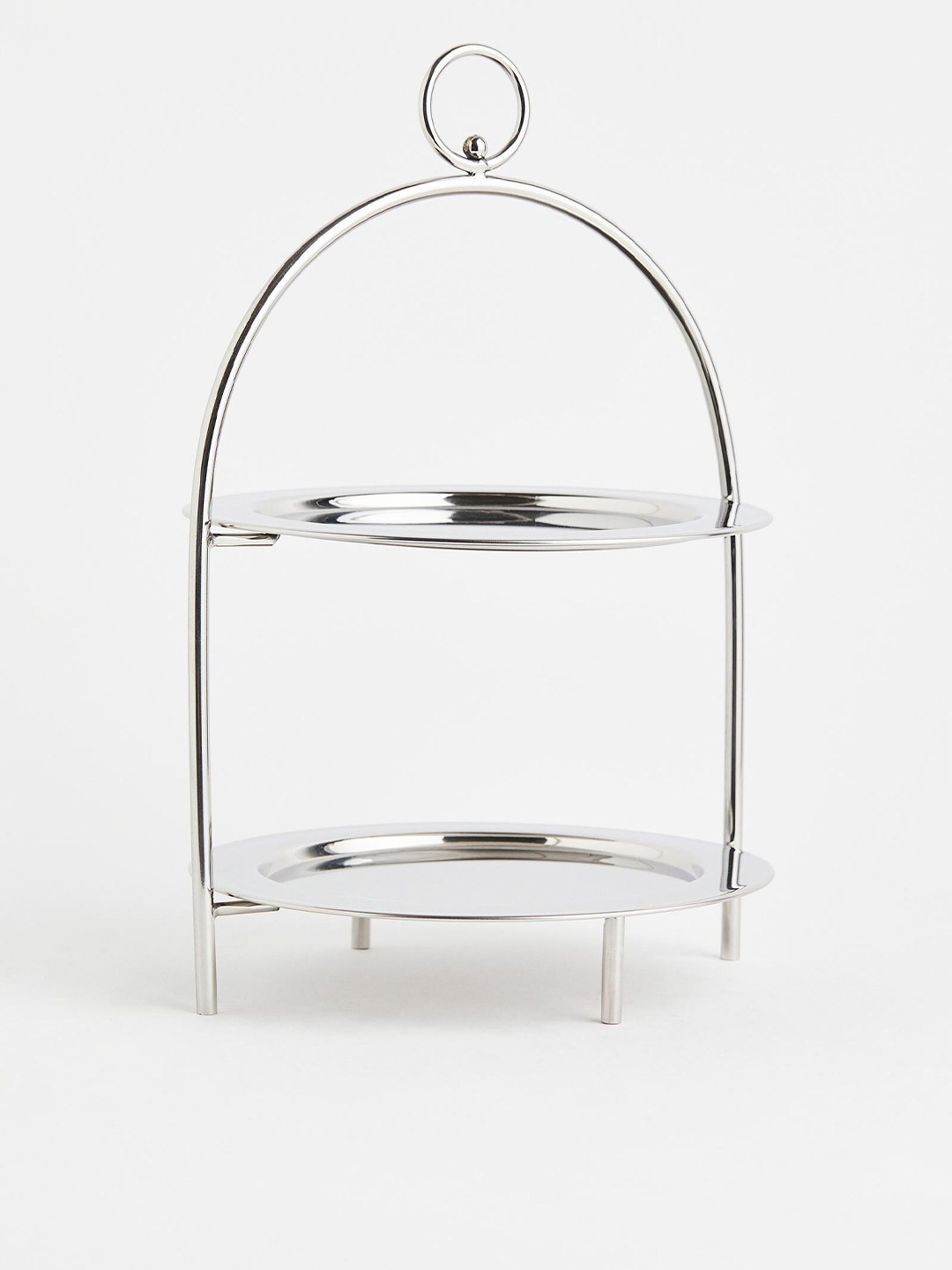 

H&M Silver Metal Cake Stand