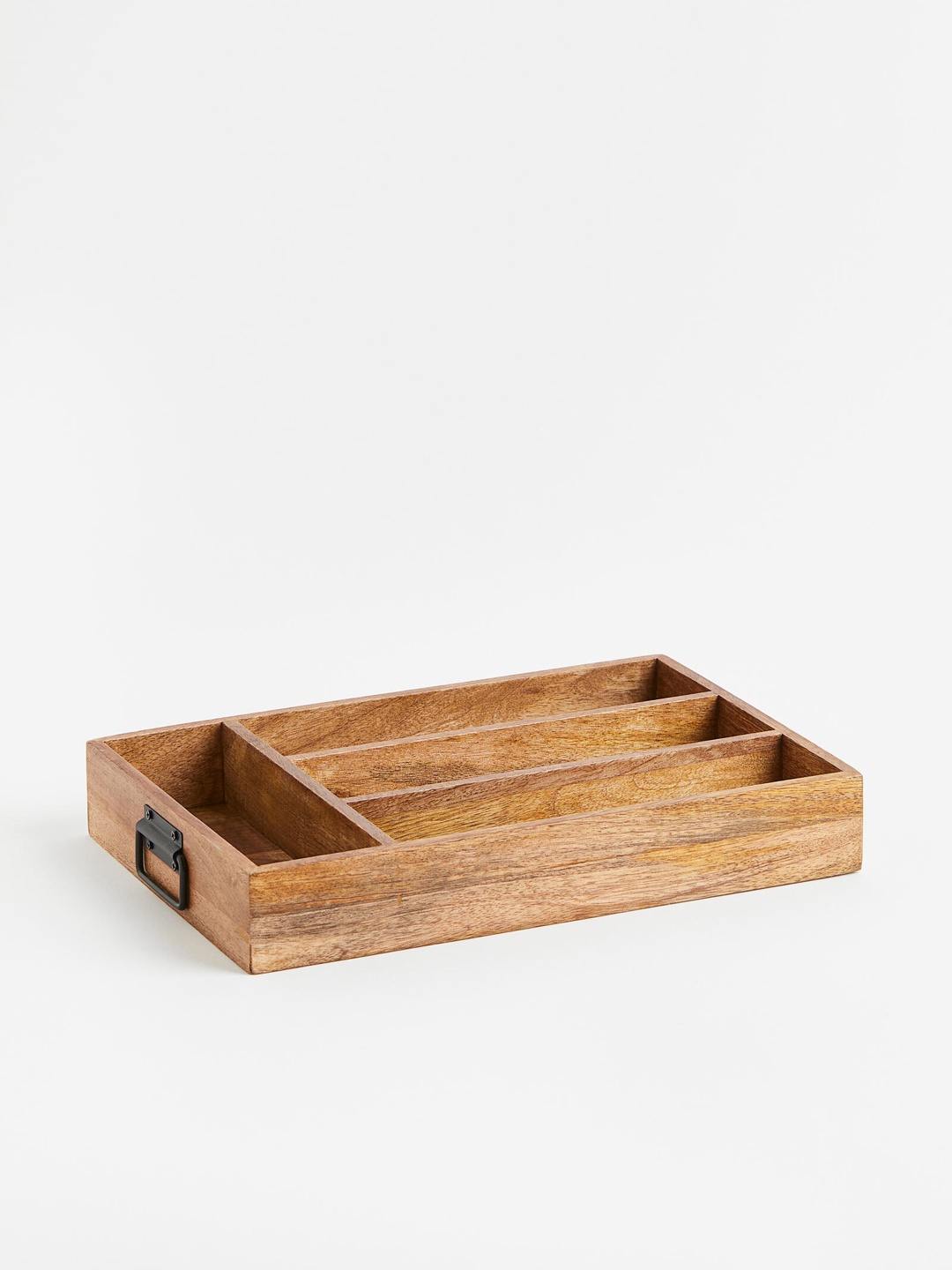 

H&M Brown Wooden Cutlery Box