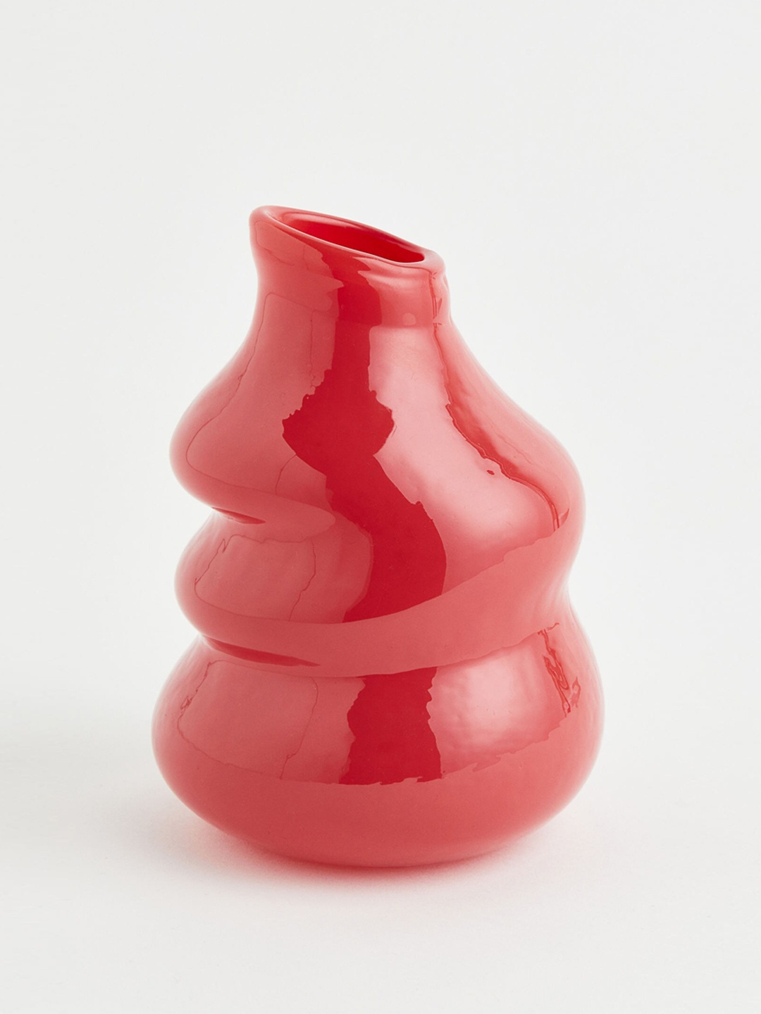 

H&M Red Small Glass Vase