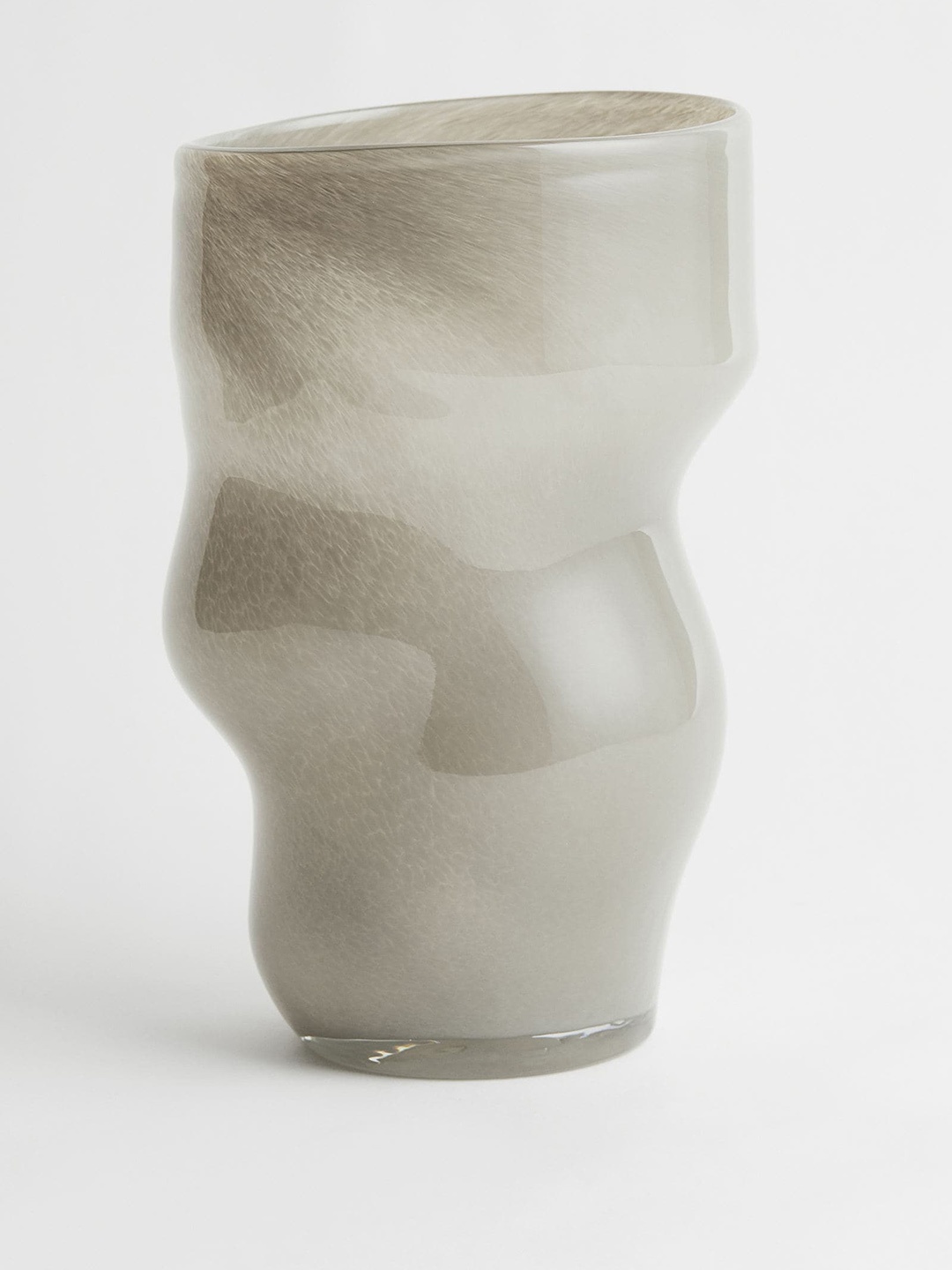 

H&M Beige Large Glass Vase