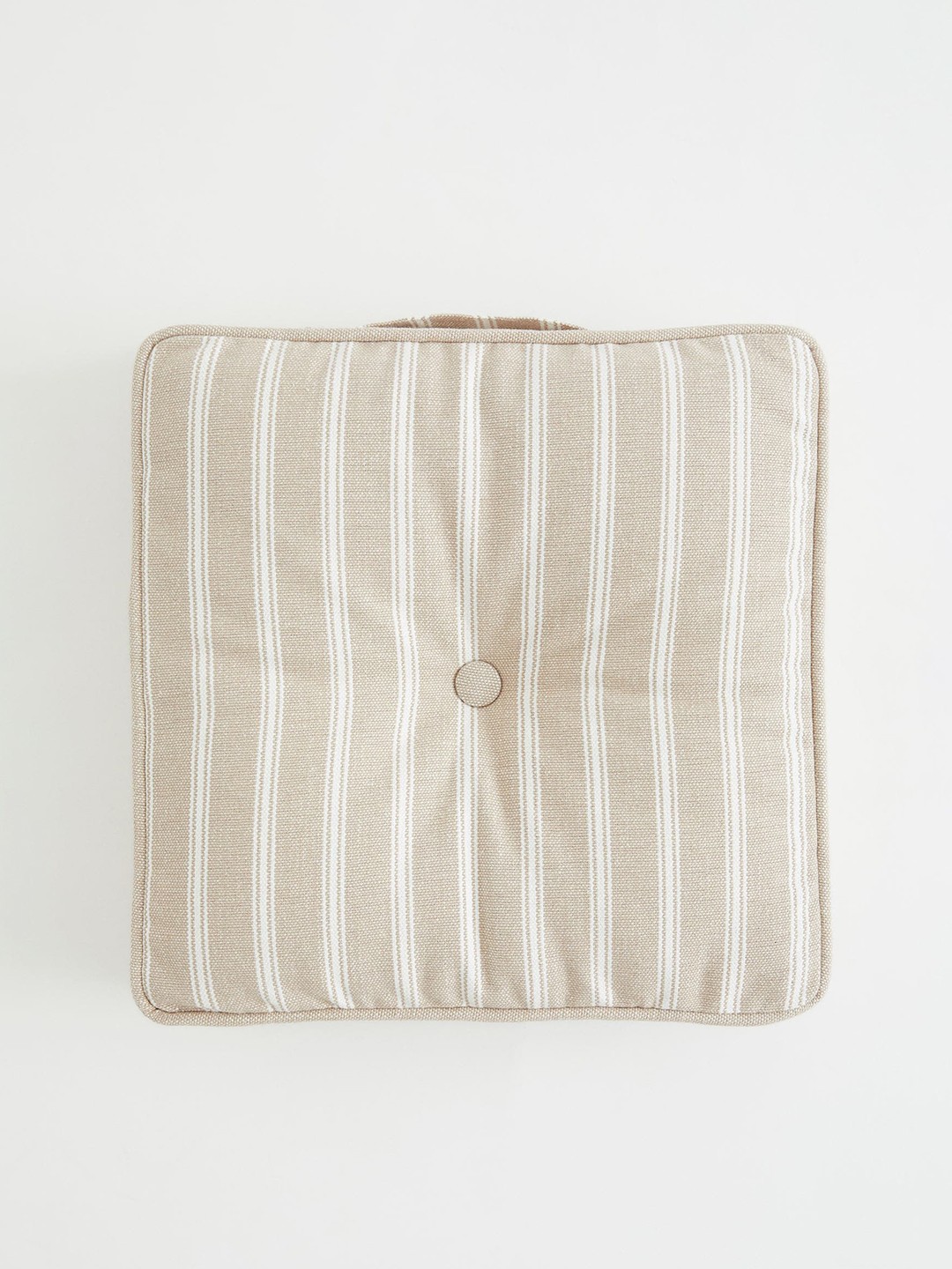 

H&M Beige Striped Seat Cushion