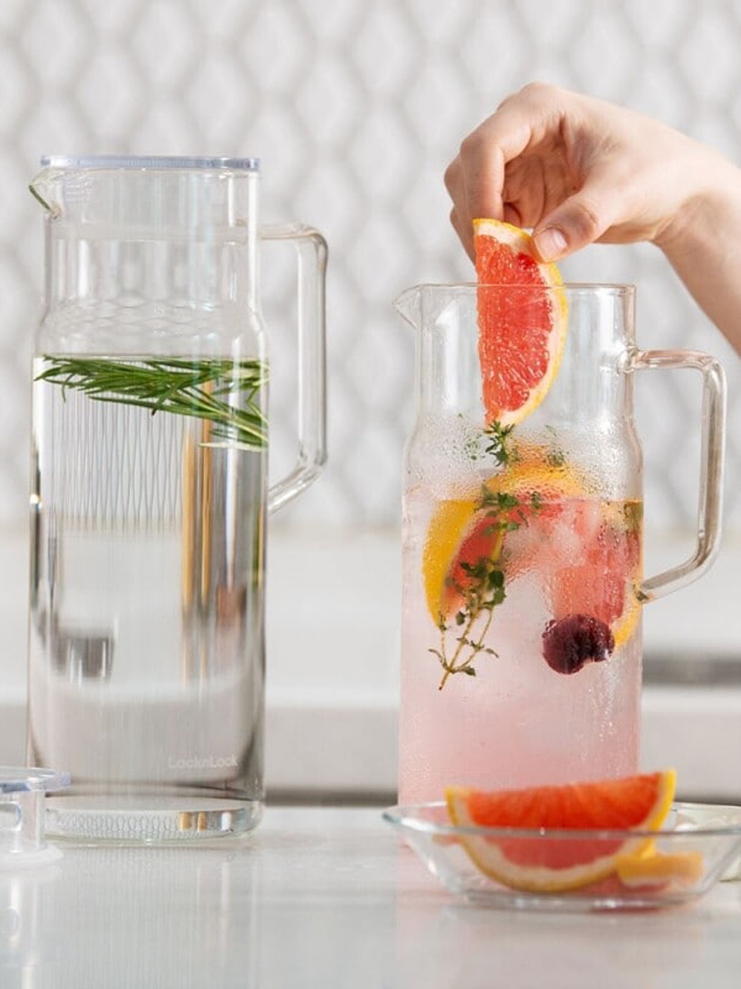 

Lock & Lock Transparent Heat Resistant Water Jug With Handle