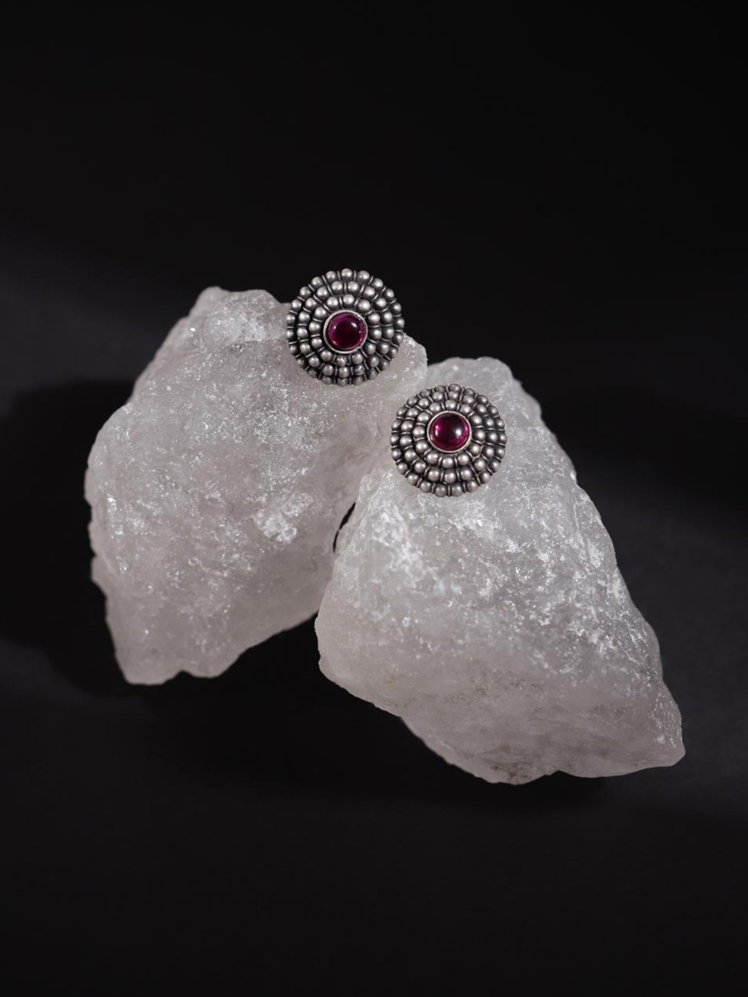 

Fabindia Silver Circular Studs Earrings