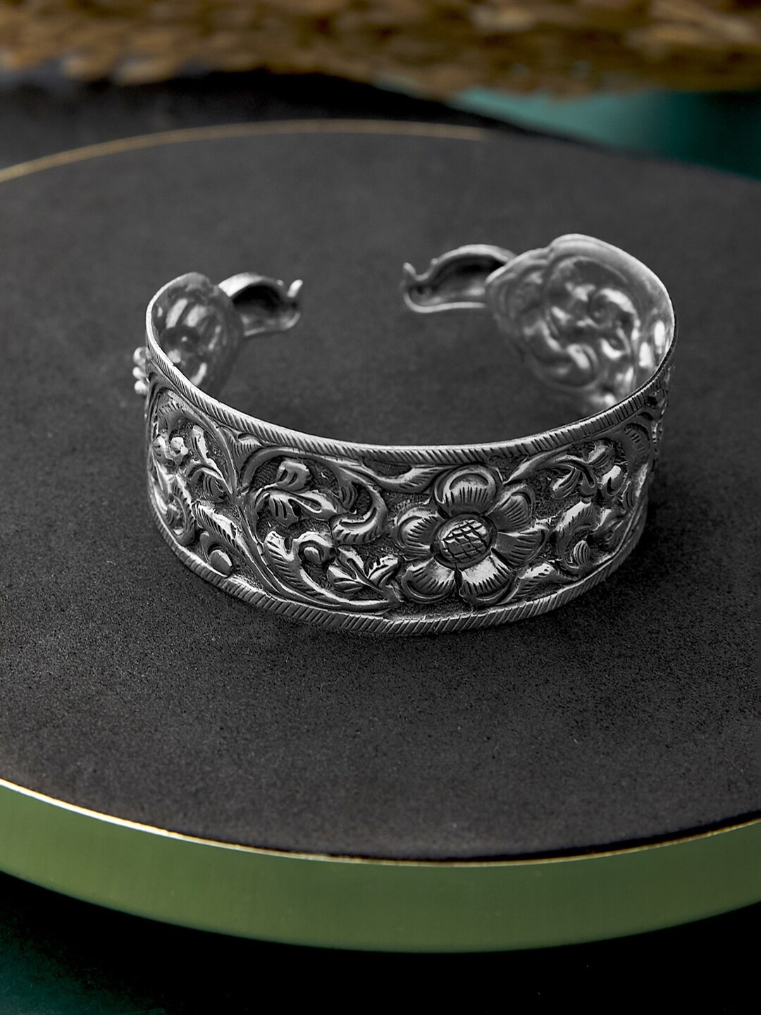 

Fabindia Women Silver-Toned Silver Bangle-Style Bracelet
