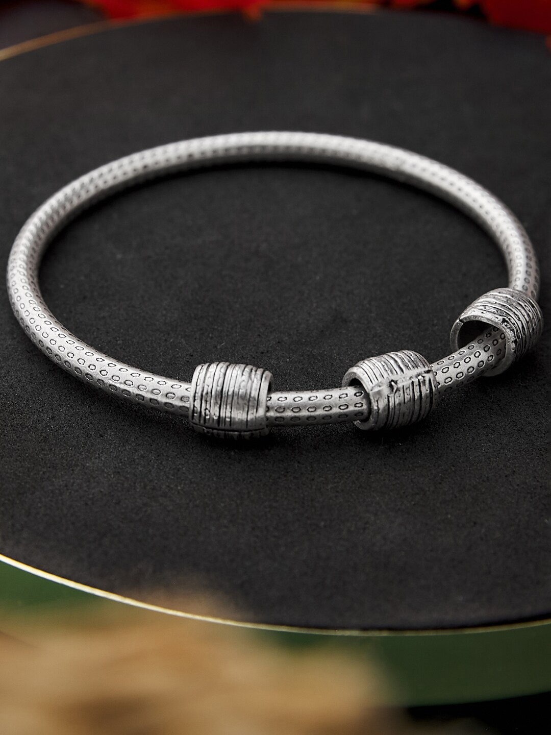 

Fabindia Women Silver-Toned Silver Bangle-Style Bracelet
