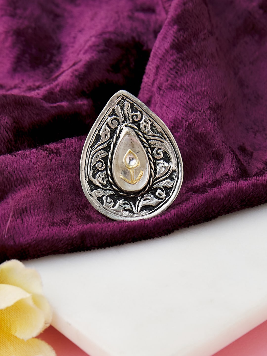 

Fabindia Women Silver Toned Silver-plated Ring