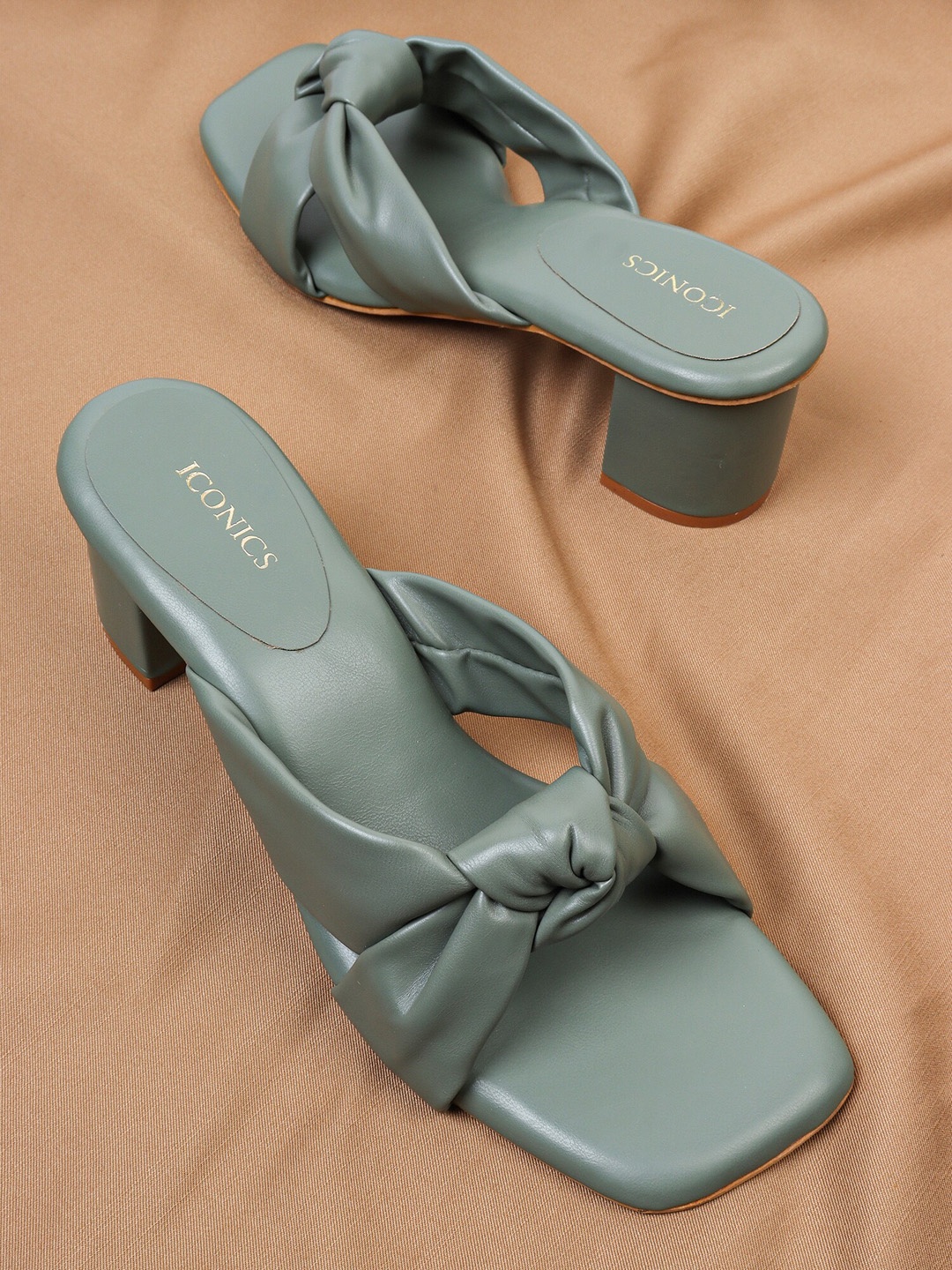 

ICONICS Green Block Heels