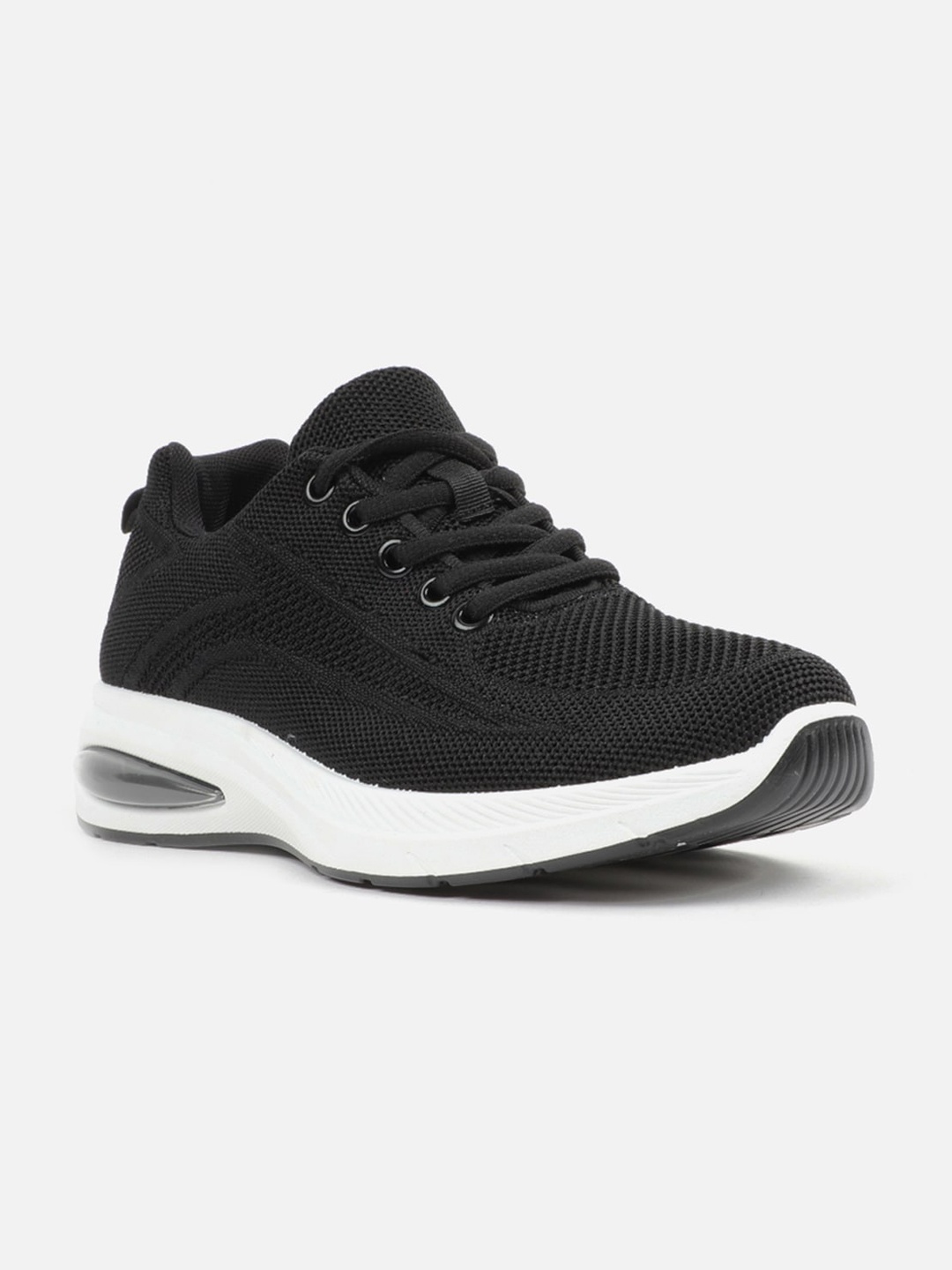 

Carlton London Women Black Solid Slip-On Sneakers