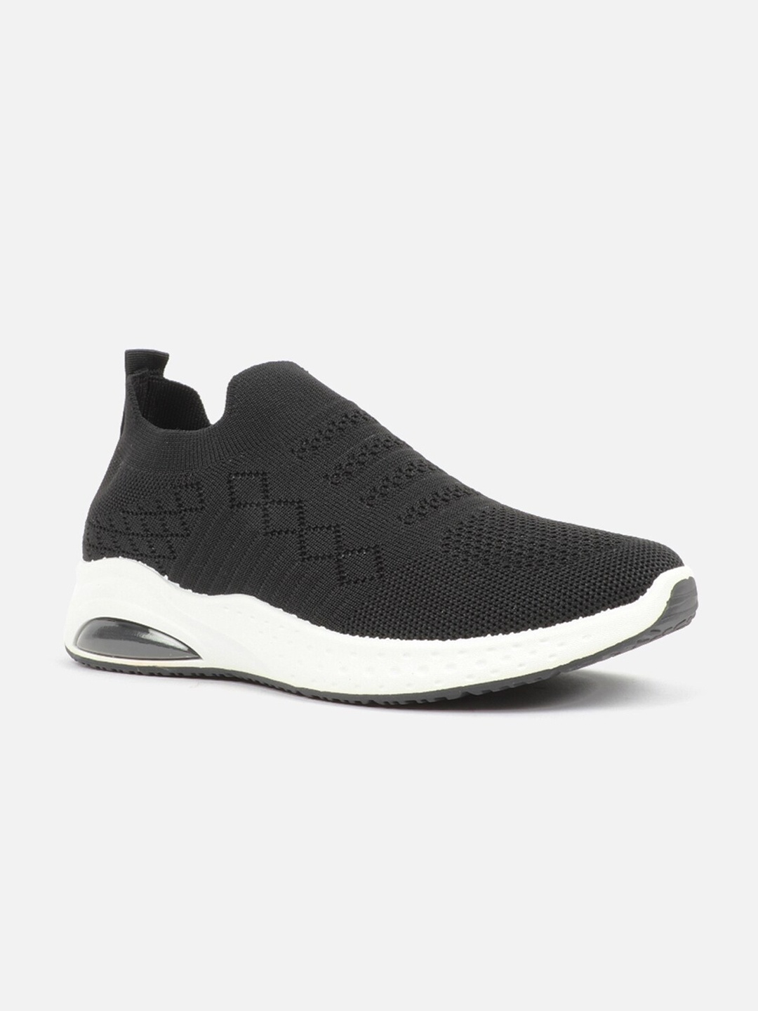 

Carlton London Women Black Solid Slip-On Sneakers