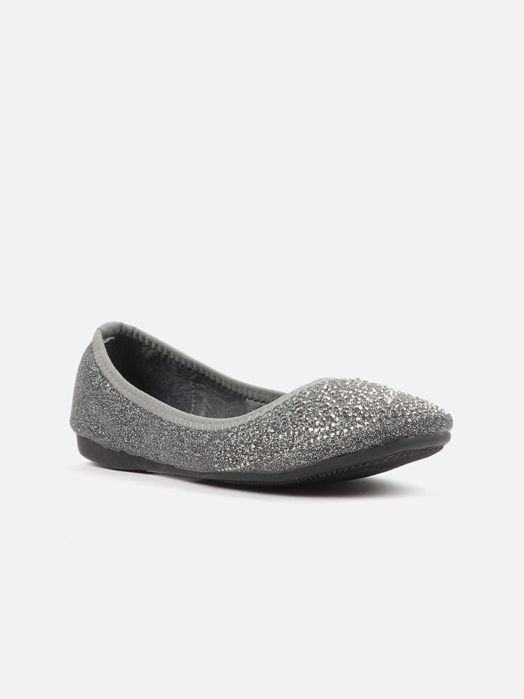 

Carlton London Women Grey Embellished Ballerinas Flats