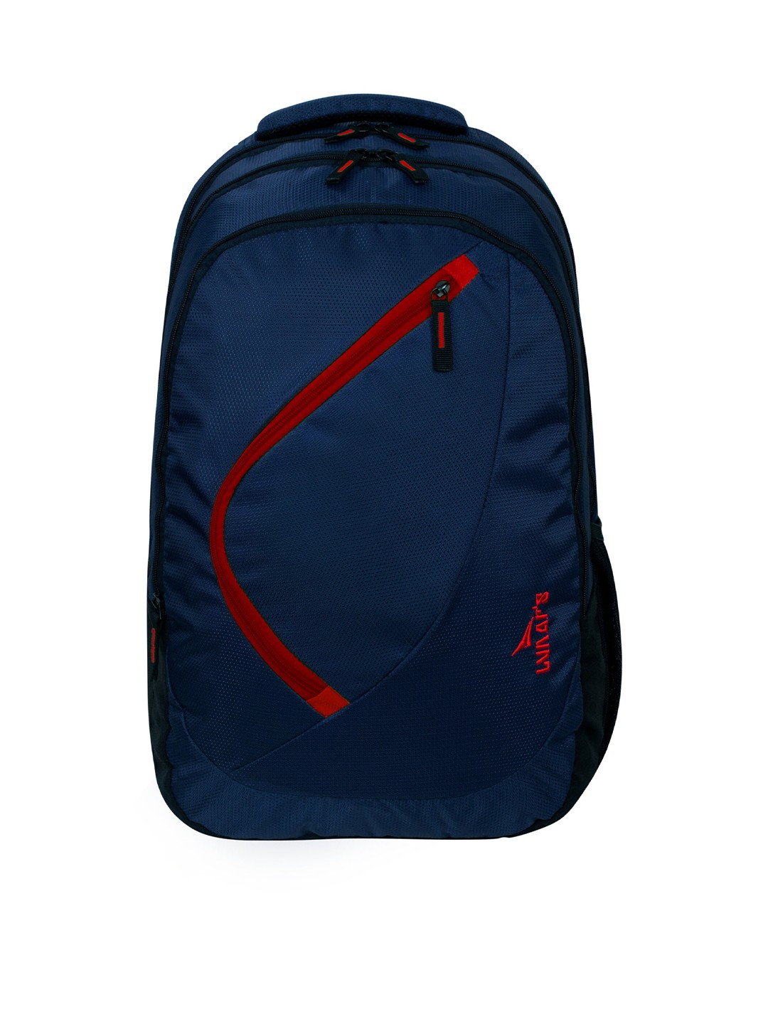 

LUNAR'S Unisex Blue & Red Embroidered Backpack