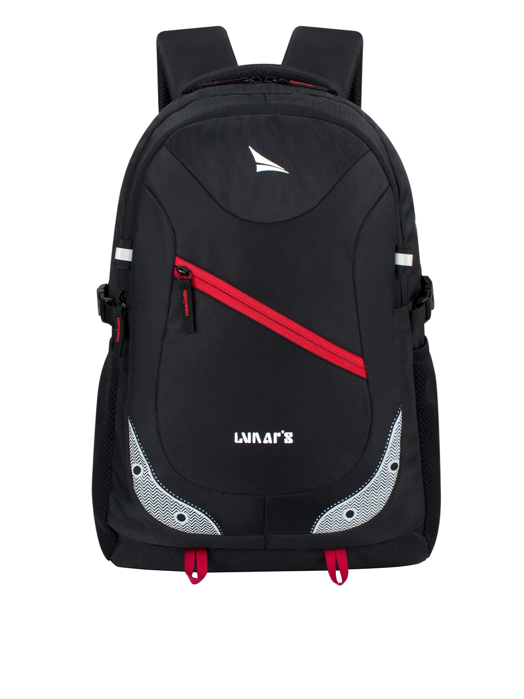 

LUNAR'S Unisex Black & Red Backpack