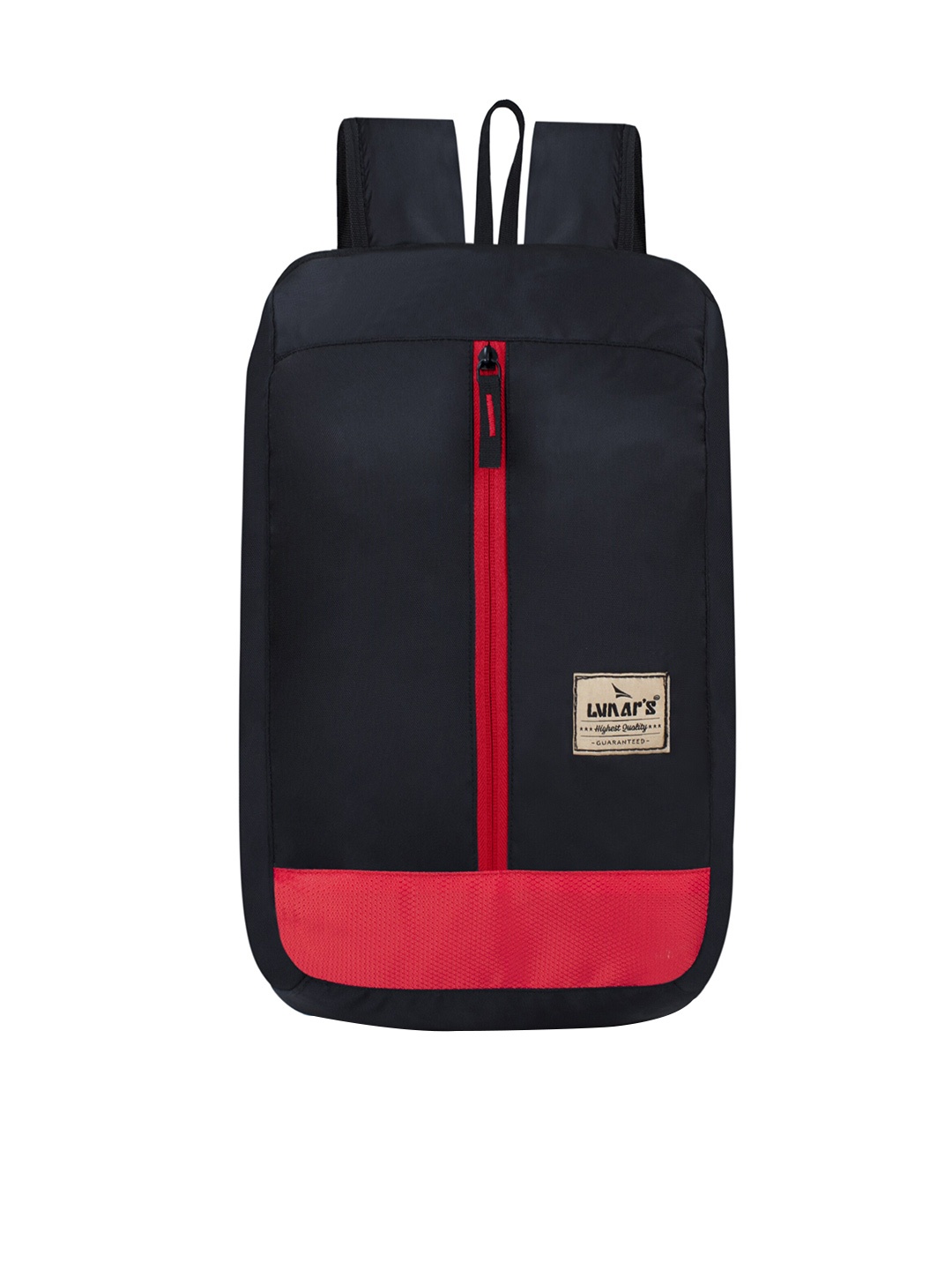 

LUNAR'S Unisex Black & Red Embroidered Backpack