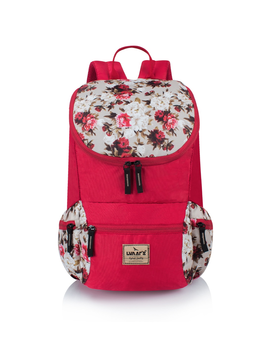 

LUNAR'S Unisex Graphic Embroidered Backpack, Red