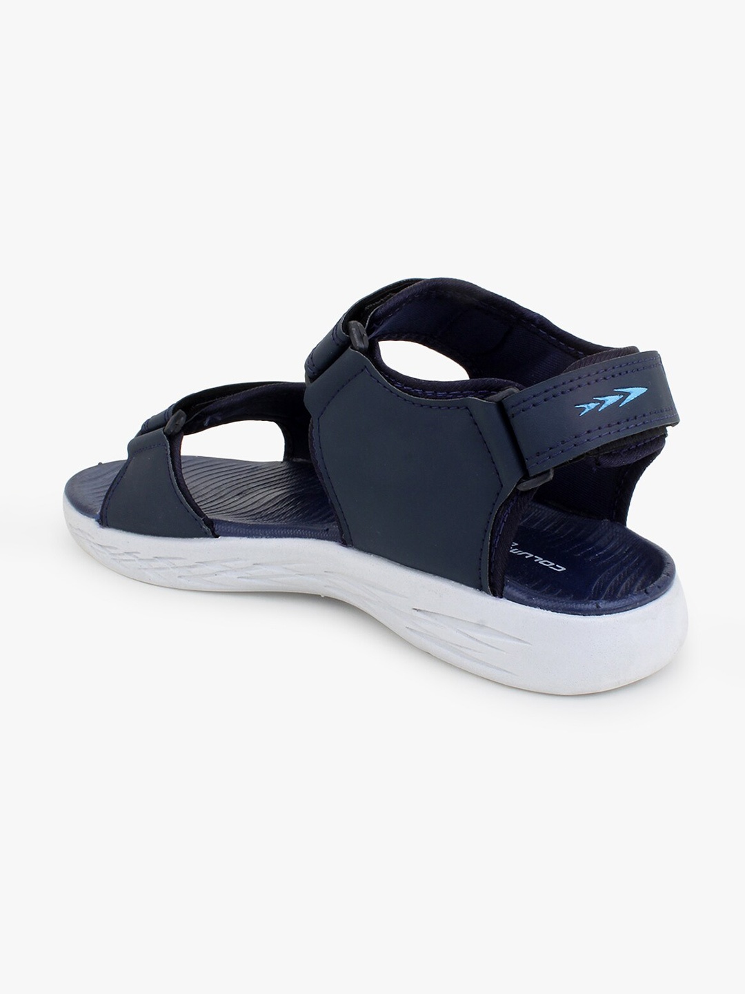 

Columbus Men Navy Blue Solid Synthetic Sports Sandals