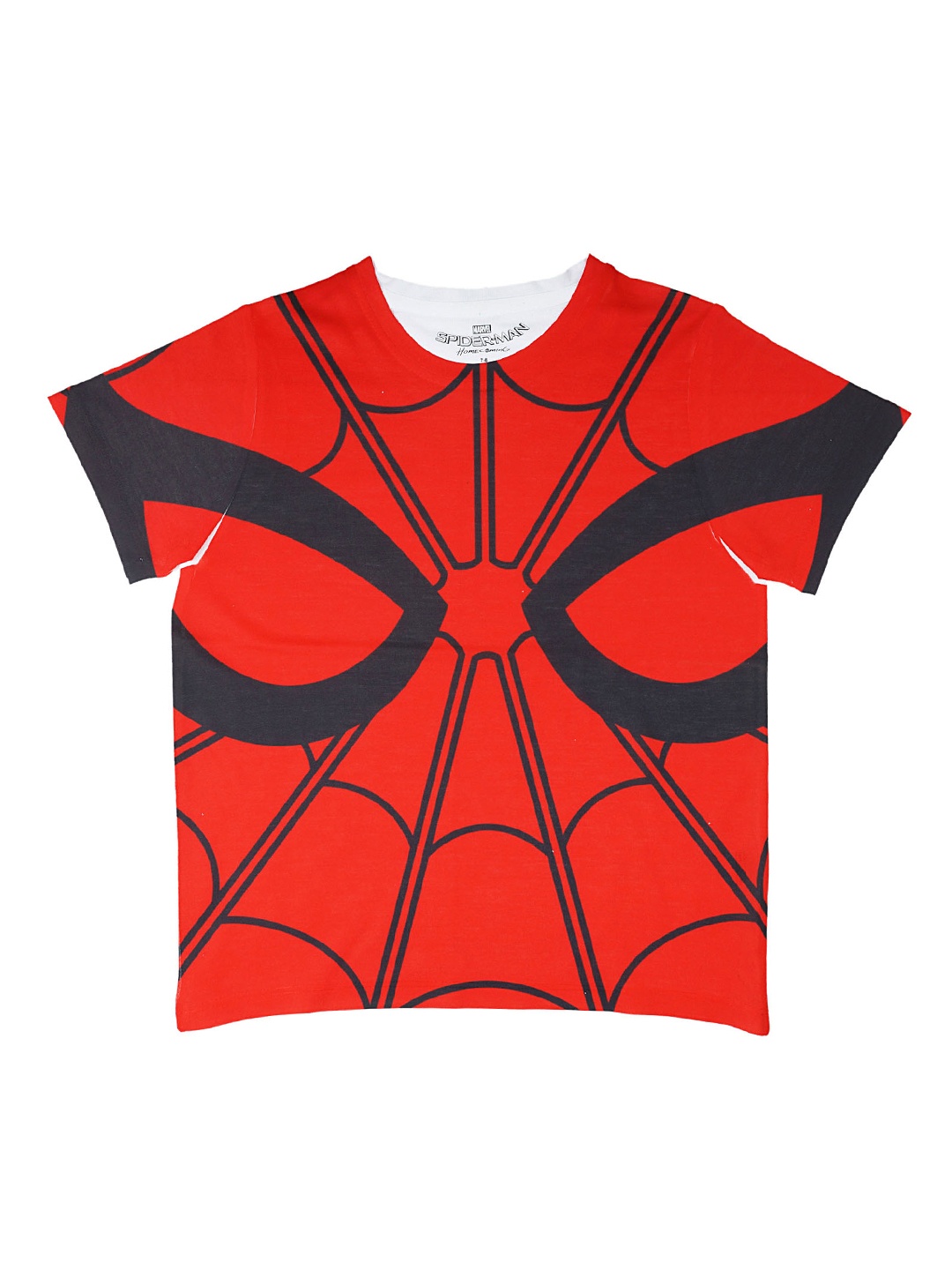 

Marvel by Wear Your Mind Boys Red & White Printed Round Neck T-shirt