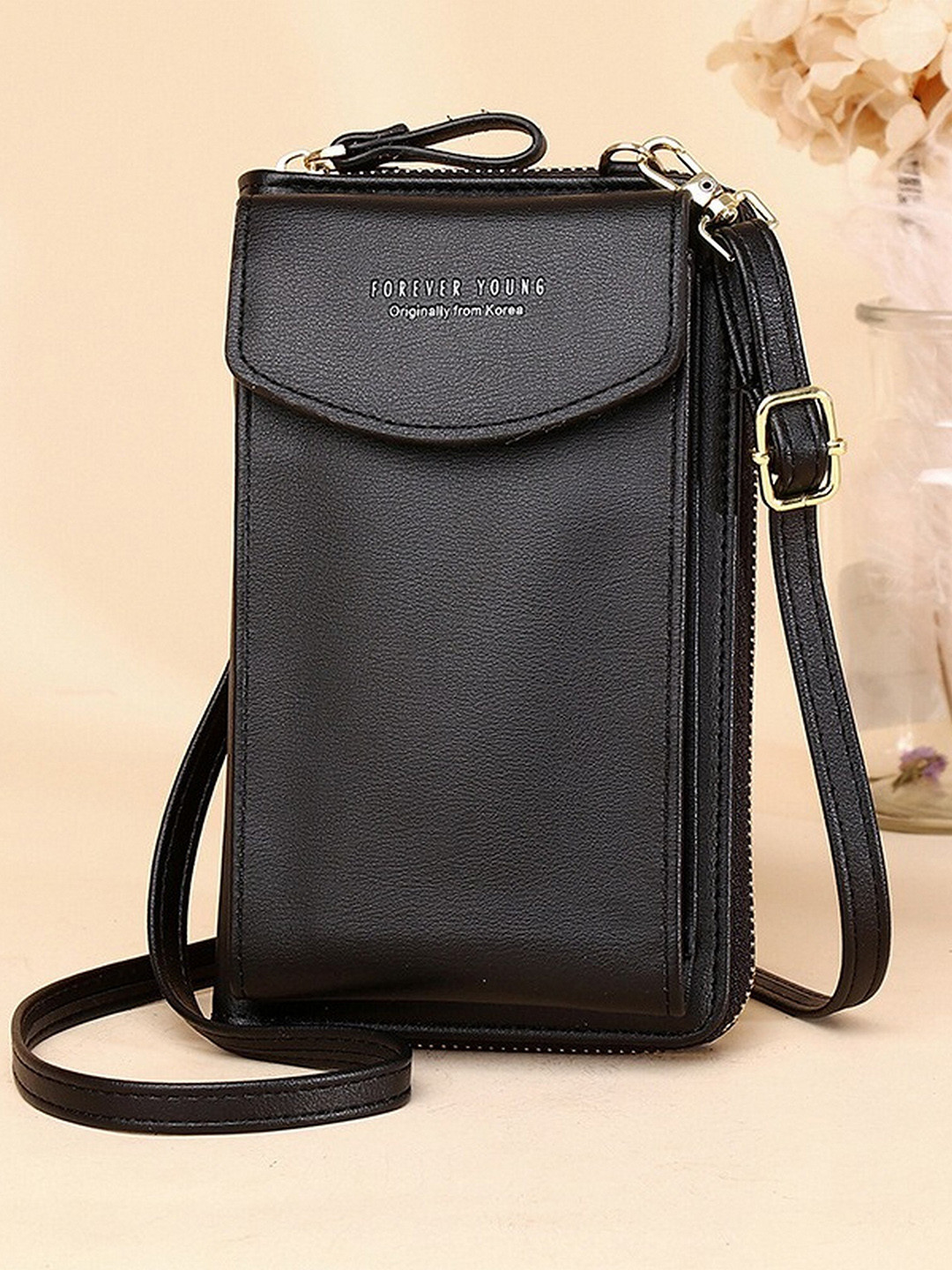 

Diva Dale Black Phone Holder Sling Bag