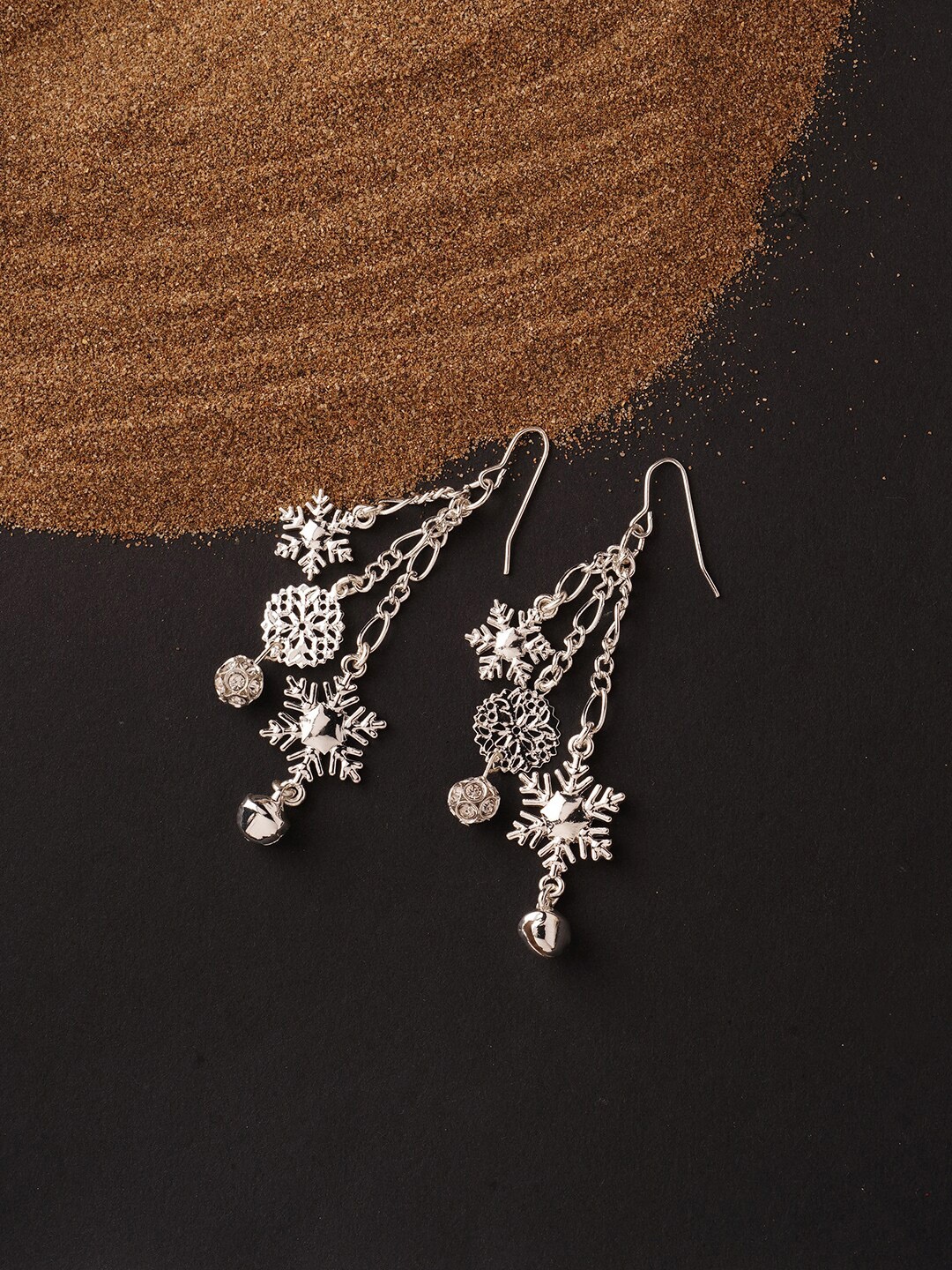 

Accessorize Oxidized Classic Drop Earrings, Silver