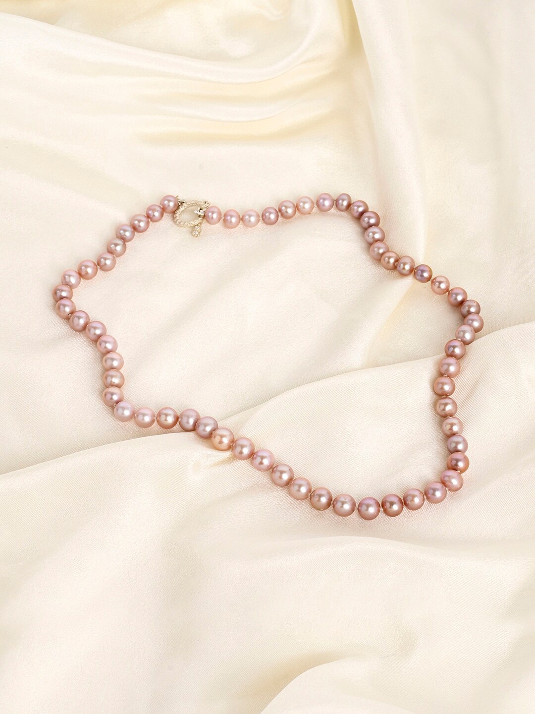 

March by FableStreet 925 Sterling Silver Rhodium- Pink Plated Necklace