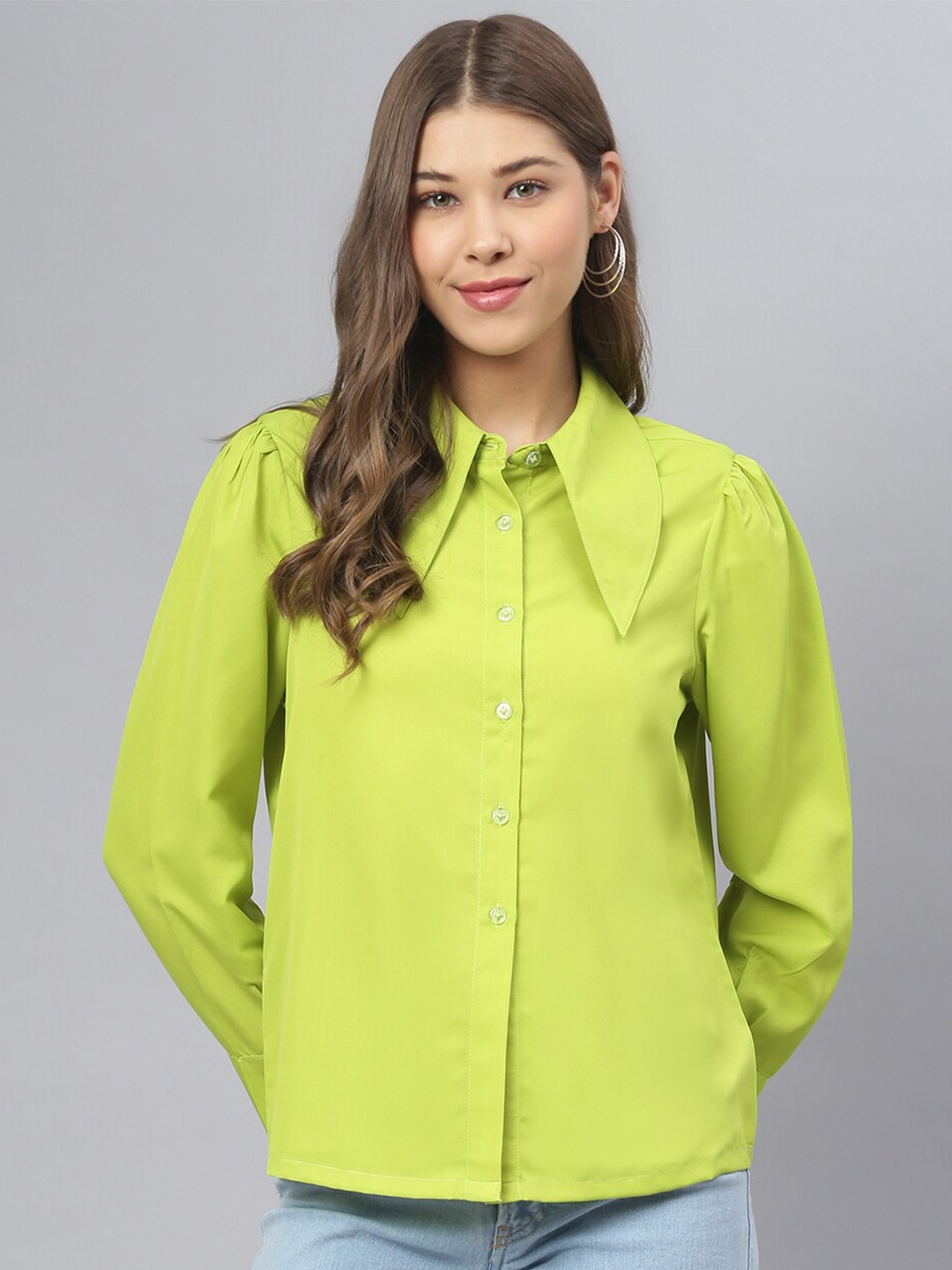 

DEEBACO Women Green Premium Casual Shirt