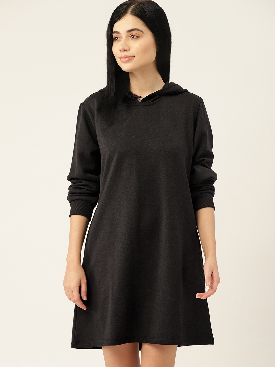 

ETC Women Black Solid Nightdress