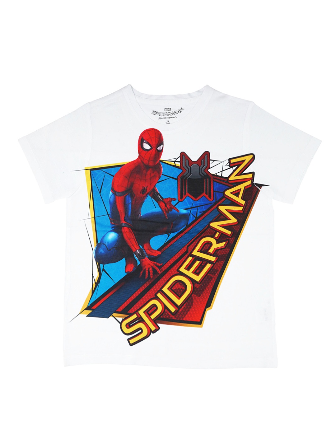 

Marvel by Wear Your Mind Boys White Printed Round Neck T-shirt