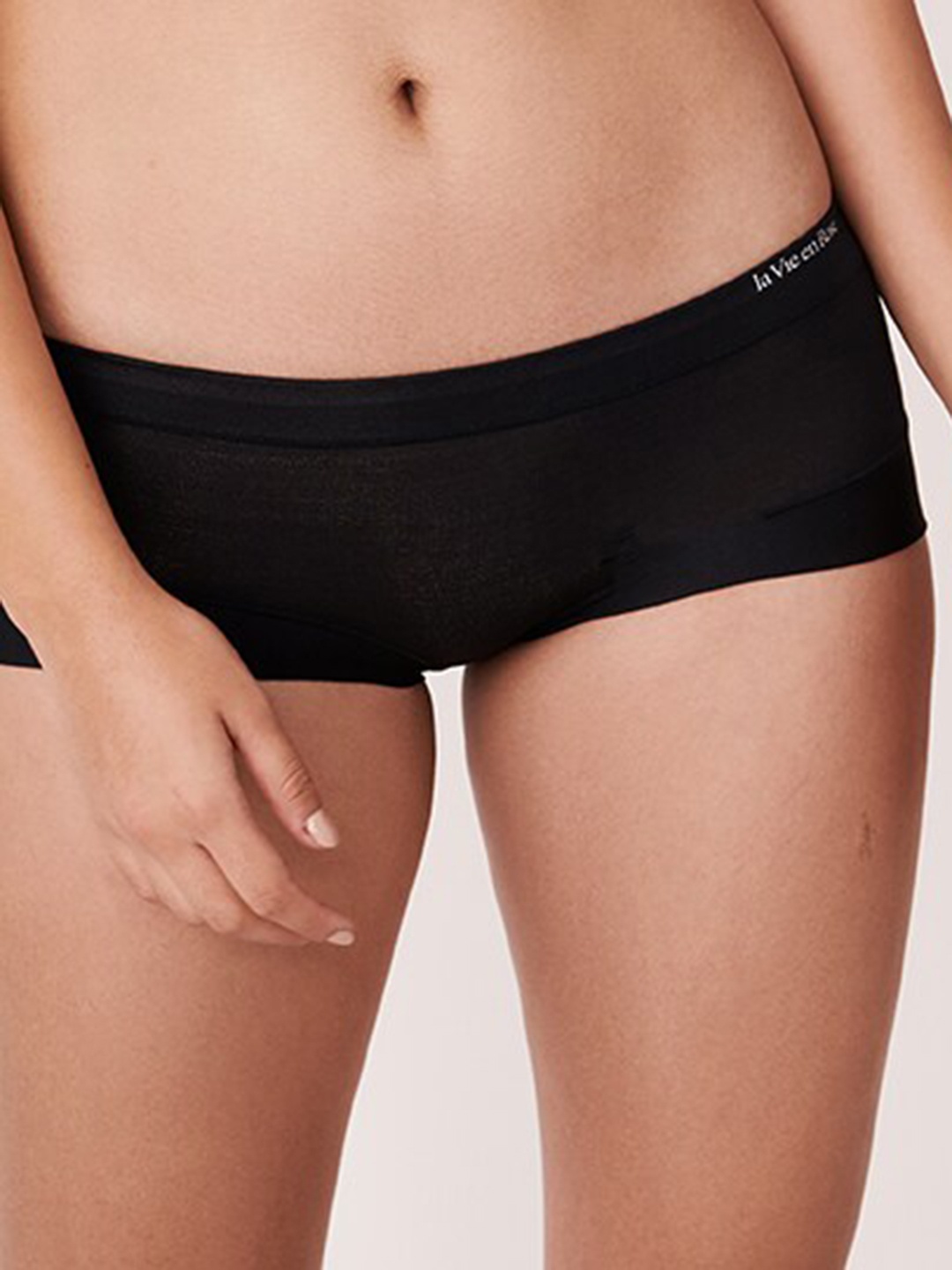 

La Vie en Rose Women Black Solid Boyshorts Briefs