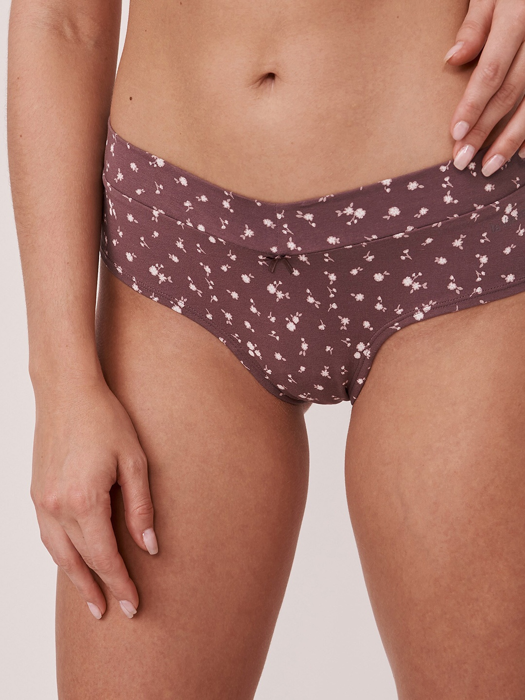 

La Vie en Rose Women Purple Printed Cotton Hipster Briefs