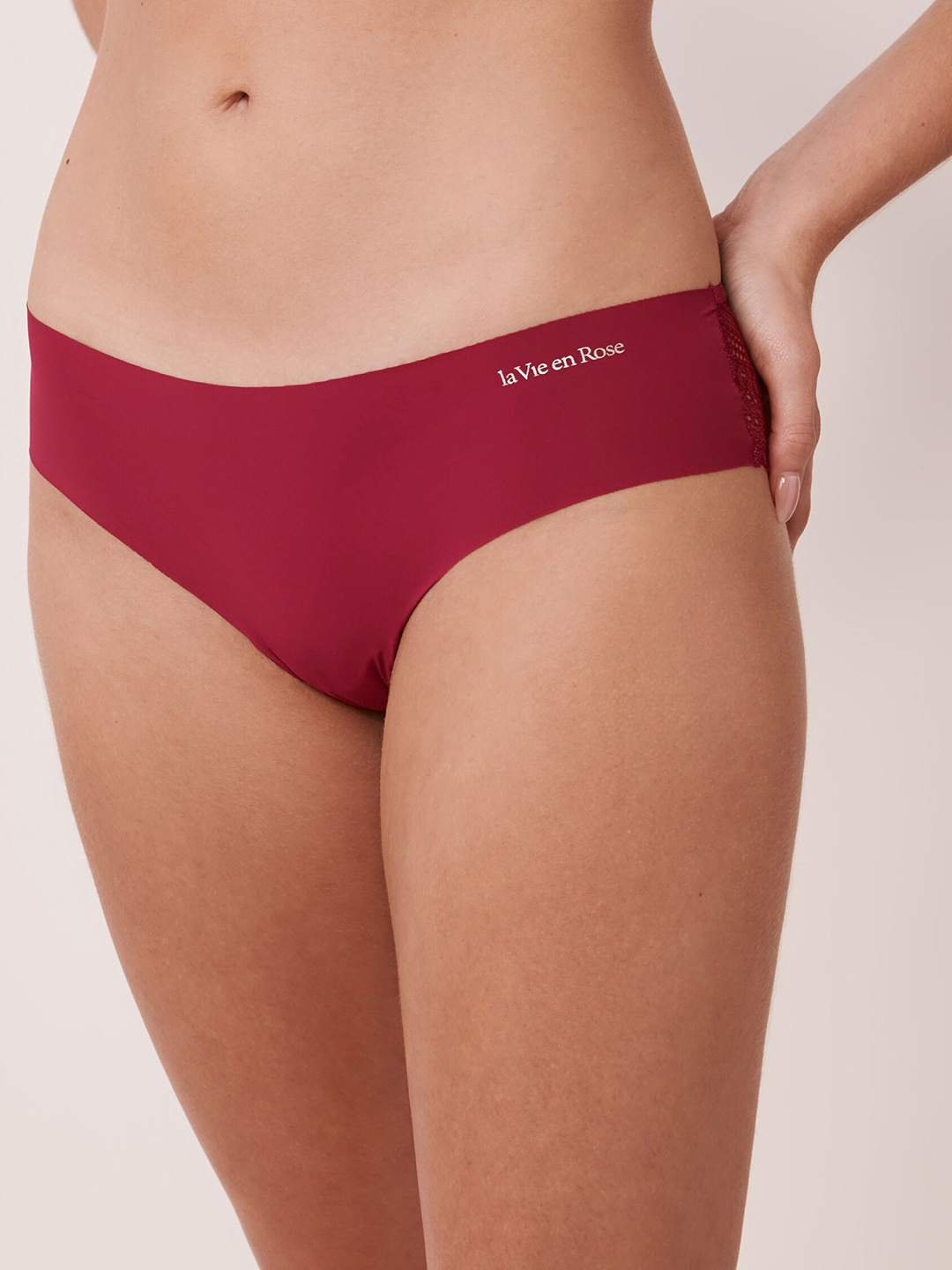 

La Vie en Rose Women Red Self-Design Bikini Briefs