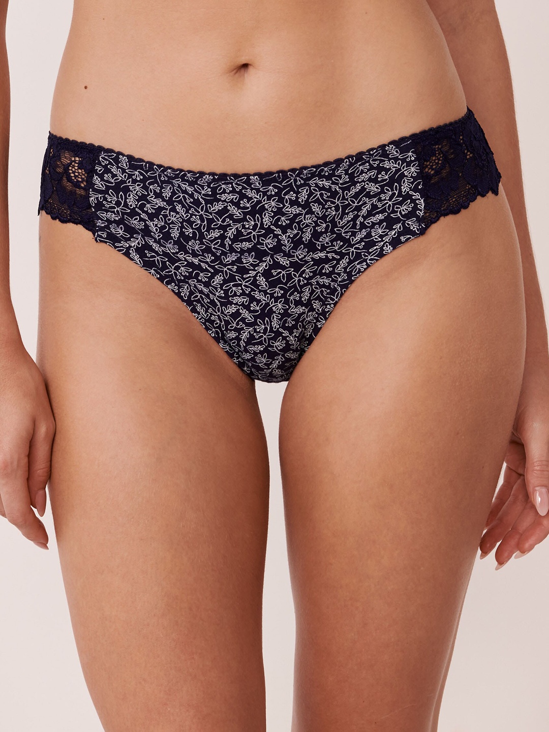 

La Vie en Rose Women Blue Printed Cotton Bikini Briefs