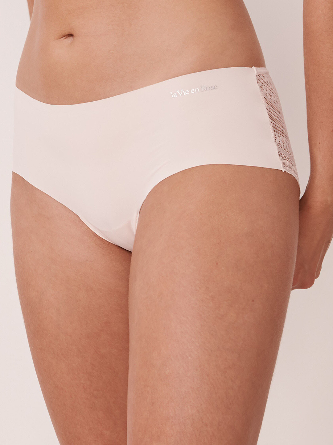 

La Vie en Rose Women Pink Solid Lace Hipster Briefs