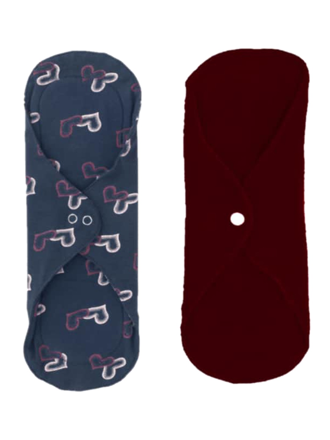 

CareDone Women Pack Of 2 Blue & Burgundy Ultra Thin Rash Free Reusable Sanitary Cloth Pads