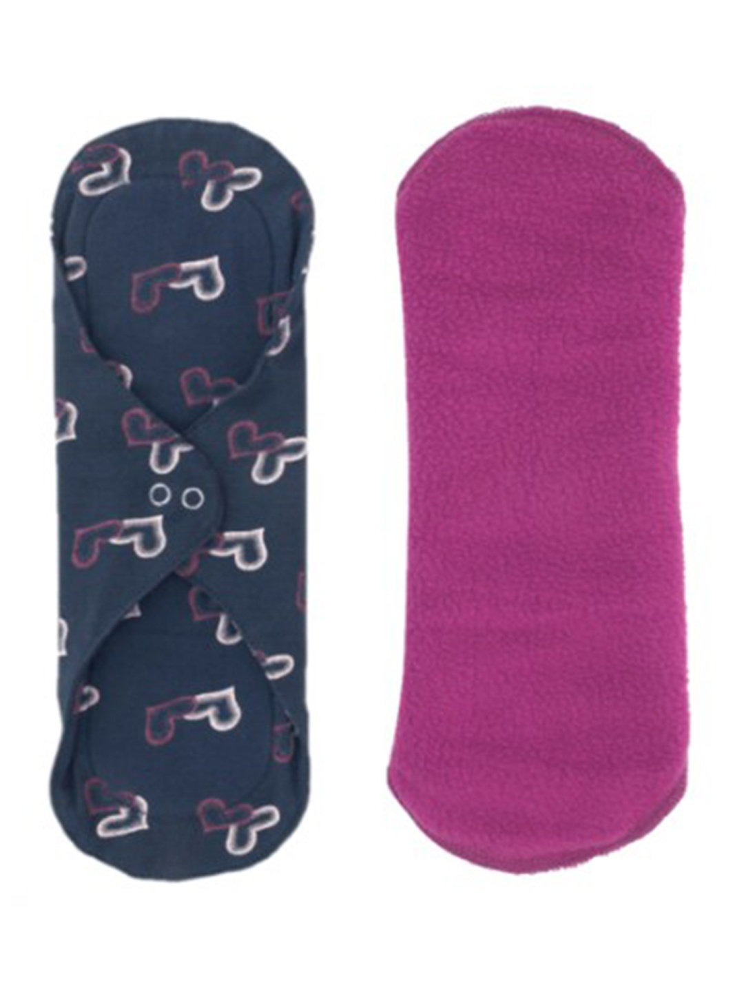 

CareDone Women Pack Of 2 Black & Purple Ultra Thin Rash Free Reusable Sanitary Cloth Pads