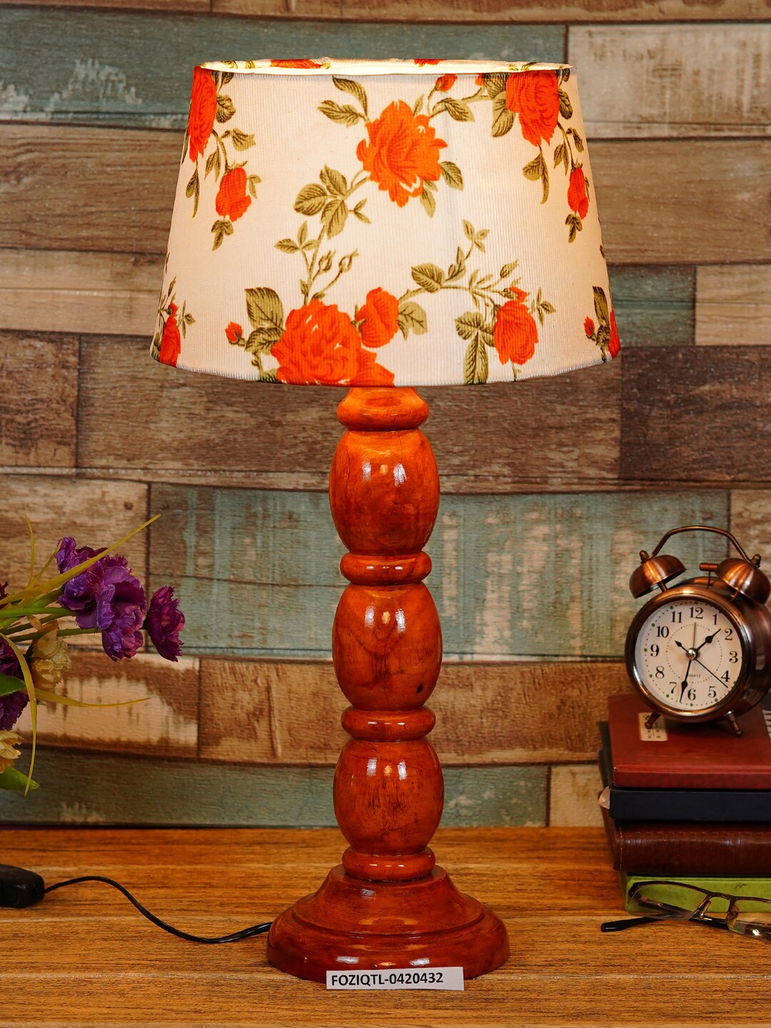 

foziq Brown Solid Table Lamp