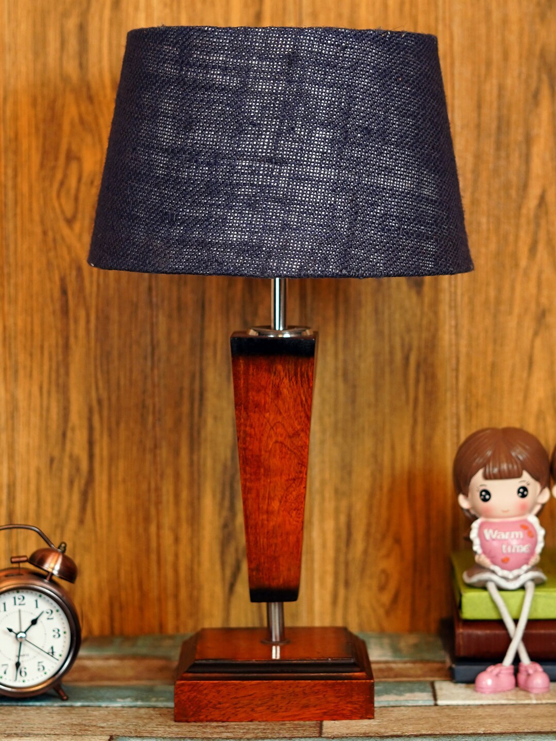 

foziq Brown & Black Solid Table Lamps