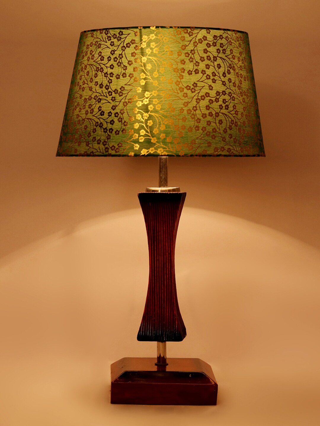

foziq Brown & Green Printed Table Lamps