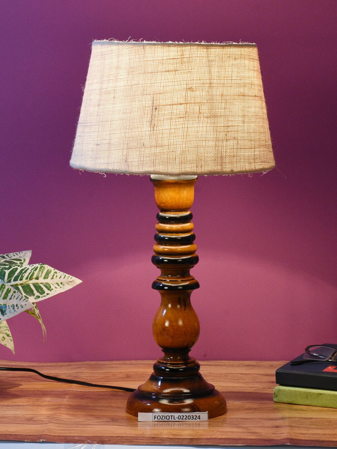 

foziq Brown & Beige Solid Table Lamps