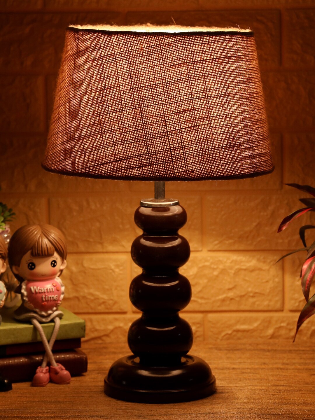 

foziq Brown & Beige Textured Table Lamps