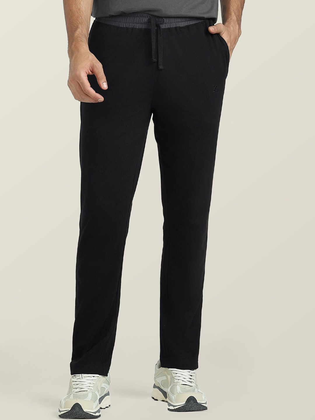 

XYXX Men Black Solid Nova Cotton Rich Track Pants