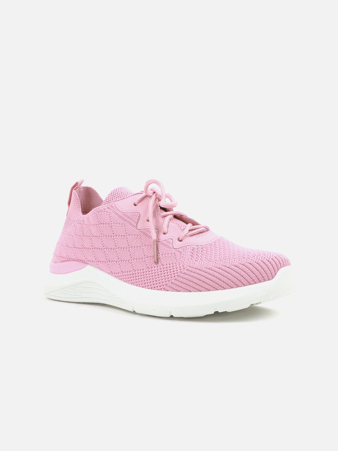 

Carlton London Women Pink Solid Synthetic Lace-Ups Sneakers