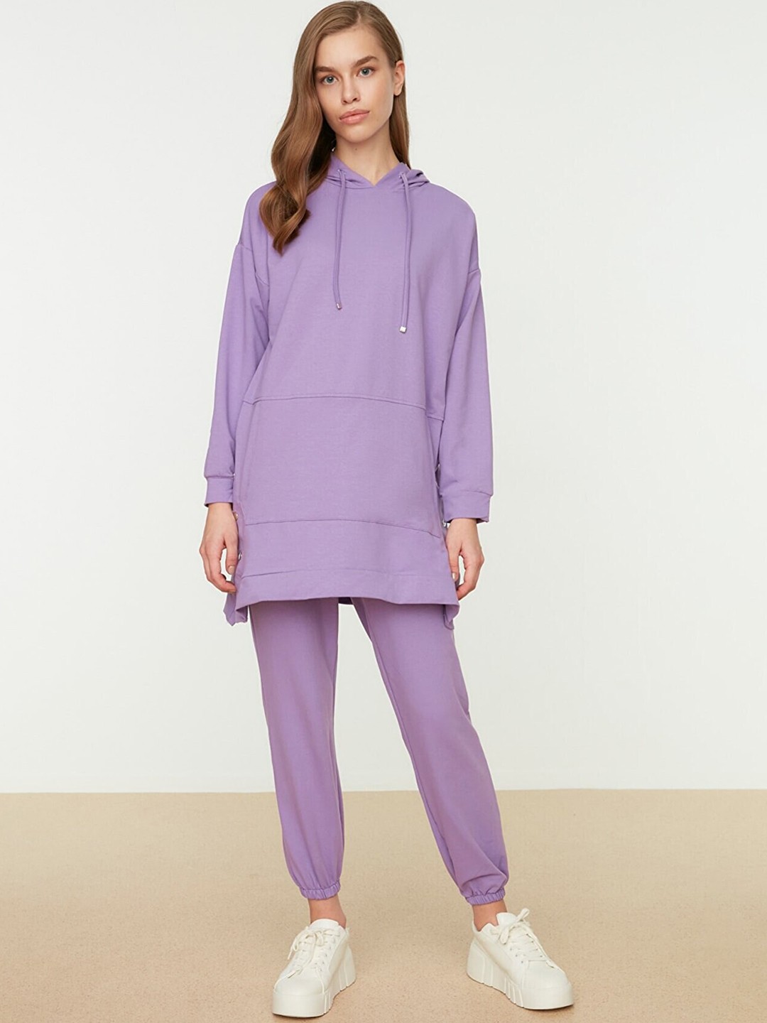 

Trendyol Women Purple Solid Tracksuits