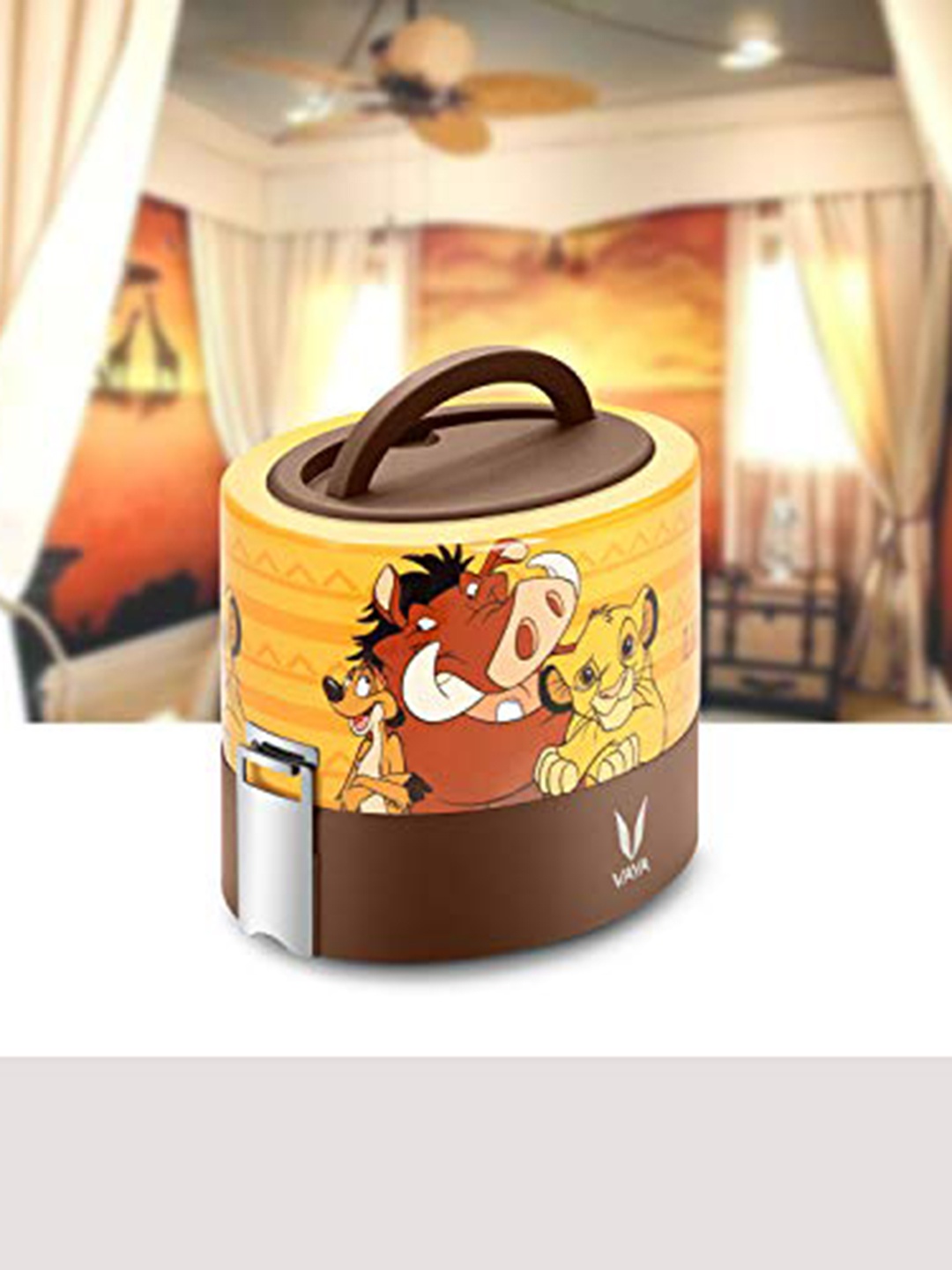 

Vaya Mustard Hakuna Matata Printed Stainless Steel Lunch Box 600 ml