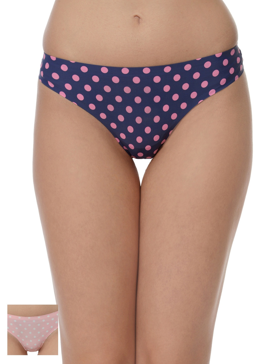 

Da Intimo Women Pack of 2 Polka Dot Print Briefs DIU-0102, Purple