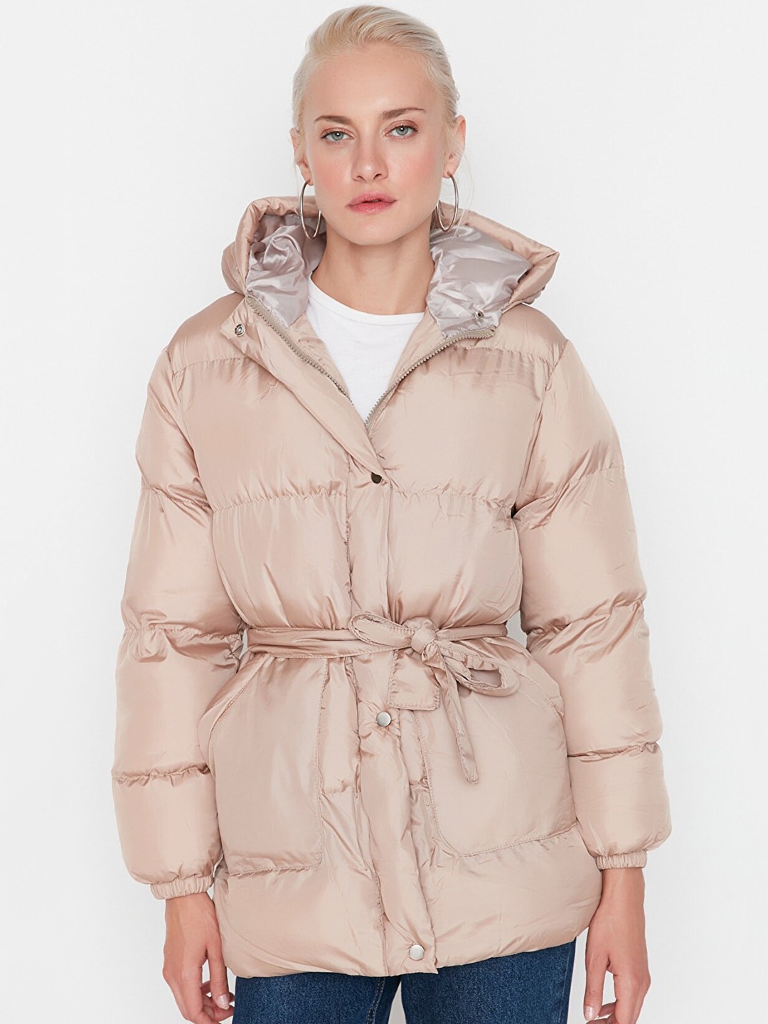 

Trendyol Women Pink Puffer Jacket