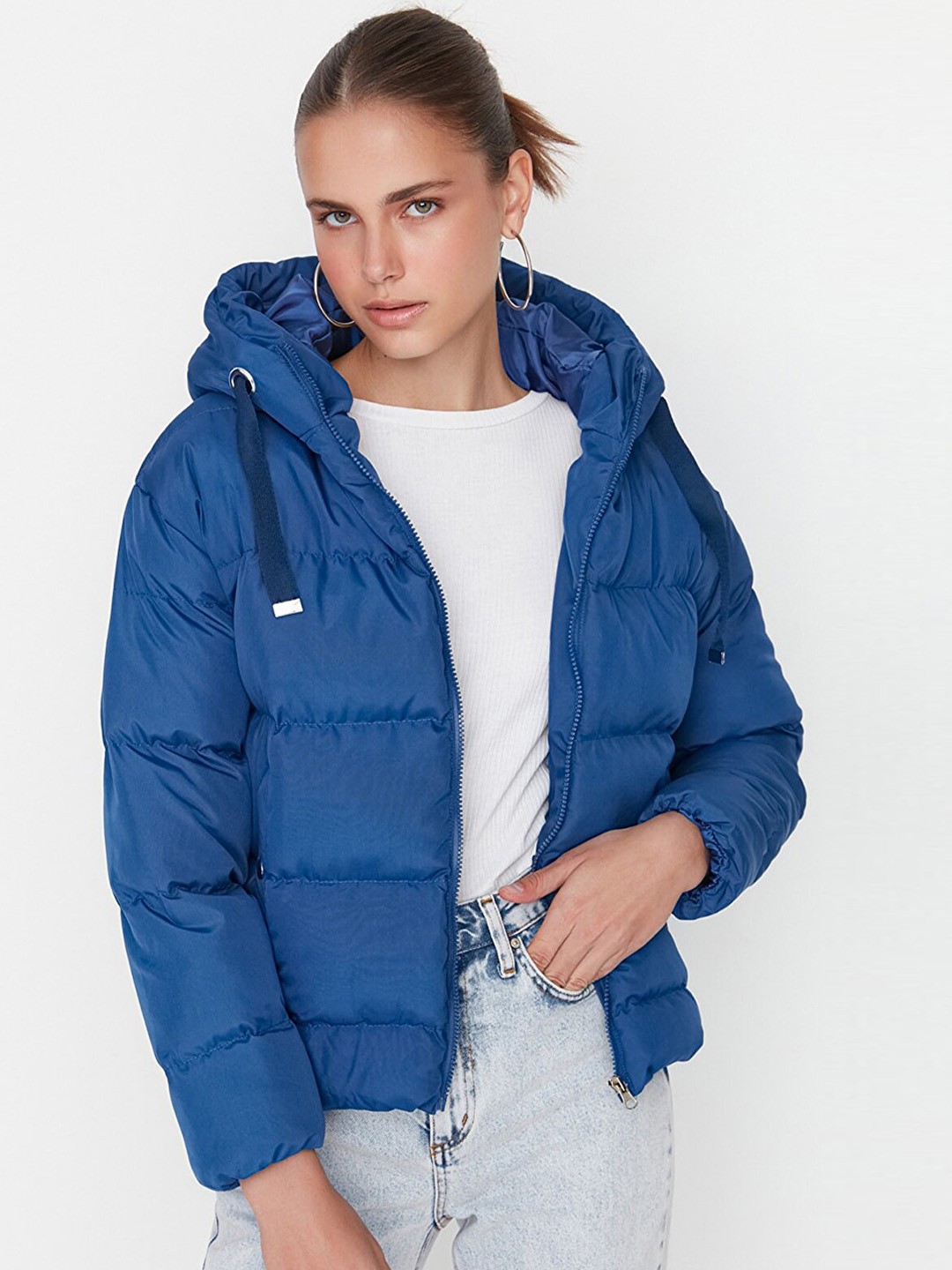 

Trendyol Women Blue Padded Jacket