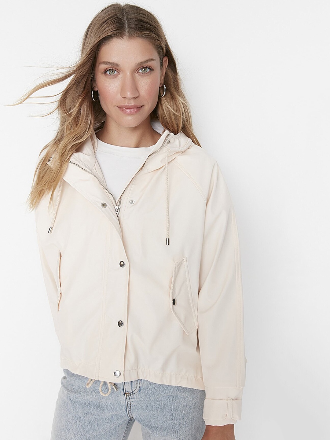 

Trendyol Women Off White Bomber Jacket