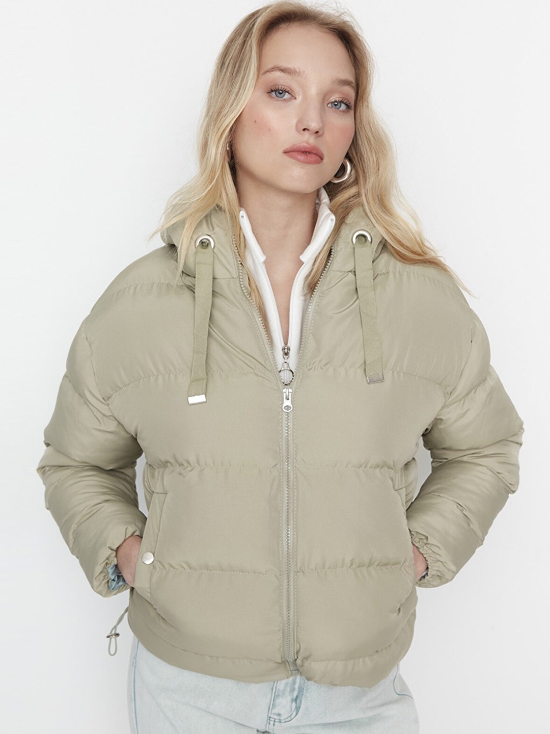 

Trendyol Women Beige Padded Jacket