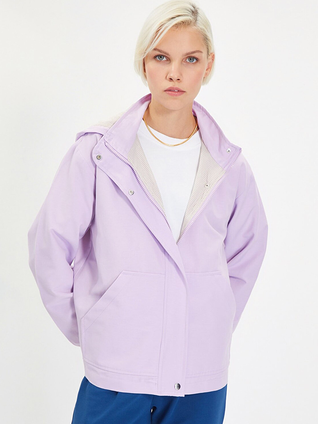 

Trendyol Women Lavender Tailored Jacket